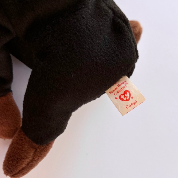 Ty Beanie Baby Retired 1996 Congo the Gorilla Vintage Rare Collectors Plush Toy - Picture 10 of 10